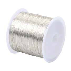 Doryum Jewelry Wire for Jewelry Making,0.3 mm x 100 m Jewelry Beading Wire,Silver Craft Wire Tarnish Resistant Copper Beading Wire,Wire for Jewelry Making Supplies and DIY Crafting