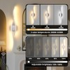 Battery Powered Wall Sconces Set of 2, Chrome 39" LED
