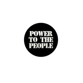 CafePress Power To The People 1" Round Mini Button