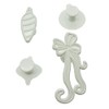 Yolli Christmas Baubles and Ribbon/Bow Fondant Cutter Set - 1