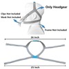 GJX 2 Packs Headgear Compatibility with Airfit F30 CPAP Nose