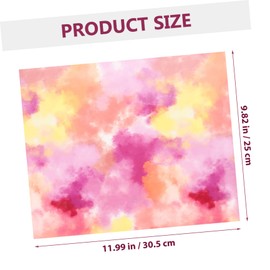 TEHAUX 7pcs Tie Dye Heat Transfer Film for Crafts Vibrant Colors Easy to Cut and Party Supplies Suitable for Cricut and Other Machines