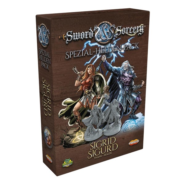 Ares Games Sword & Sorcery: The Old Chronicles - Sigrid/Sigurd | Special Hero Expansion | Expert Game | Dungeon Crawler | 1-5 Players | From 13+ Years | 30-150 Minutes | German