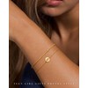 Decholly Initial Bracelets for Women Jewelry - 18K Gold Plated
