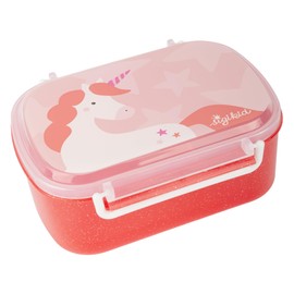 sigikid 25371 Unicorn Lunch Box with Insert and Clip Closure, BPA-Free, Safe, Lightweight, Recommended for Children from 1 Year