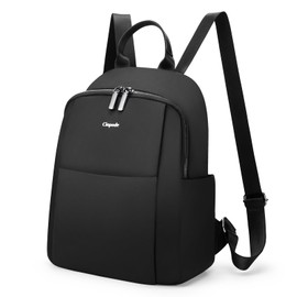 Cinpode Women Backpack Ladies Fashion Backpacks Waterproof Nylon School Bags Rucksack Anti-theft Casual Daypack for Women and Girls, Black
