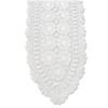KEPSWET Cotton Handmade Crochet Lace Oval Table Runner Dresser Console