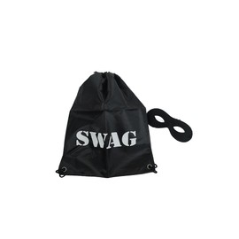 B4E Swag Bag and Eye Mask Drawstring Sack | Swag Bag and Eye Mask Burglar Thief Robber Fancy Dress Costume Accessories | Swag Bag and Eye Mask Gangster Robber Fancy Dress Book Day Costume