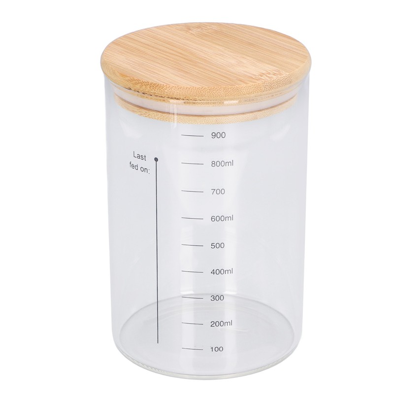 Sourdough Starter Jar Kit Wooden Lid 34oz Sourdough Bread Baking