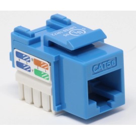 RiteAV CAT5E Keystone Jack Blue Punchdown (110 Type)