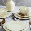 Beesen Cream Melamine Dinnerware Sets of 12 Pcs, BPA Free