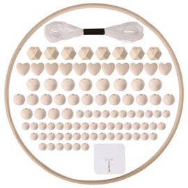 beinkmake 1 Set Nursery Wooden Frame DIY Handmade Kit Nursery Mobile Crib Wind Chime Bed Wood Mobile Hanger Wood Frame Ornaments