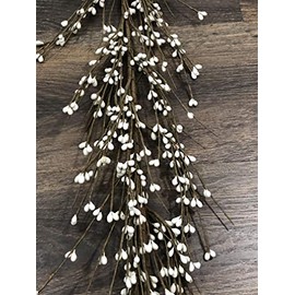 Gorgeous Primitive Cream/Off-White 55 Inch Pip Rice Berry GARLAND Flexible/ Bendable