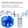 10M 100 Lights Sound Activated Copper Wire LED String Lights