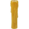 Meyda Tiffany 117431 Poly Resin Honey Amber Flat Top Candle