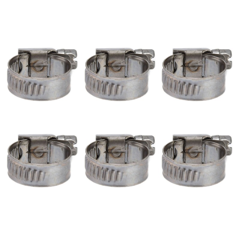 30Pcs Hose Clamps German Style Adjustable 304 Stainless Steel Fuel