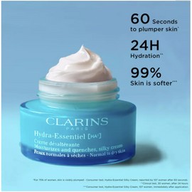NEW Clarins Hydra-Essentiel HA2 Silky Cream Moisturizer, 1.7oz, Normal to Dry