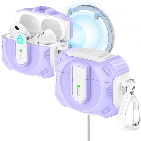 RFUNGUANGO Compatible with AirPods Pro 2/1 Generation Protective Case (2023/2022/2019)