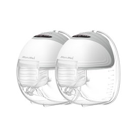 MomMed S21 Extractor de Leche Eléctrico Portátil  Sacaleches con Pantalla Inteligente, Diseño Antiderrames y Manos Libres, Doble Motor con 3 Modos y  
