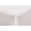 Punkte damask tablecloth by First-Tex, Polyester, creme/champagner, 135x180