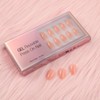 Press On Nails Almond on 24PCs，Glue on Nails Stick on