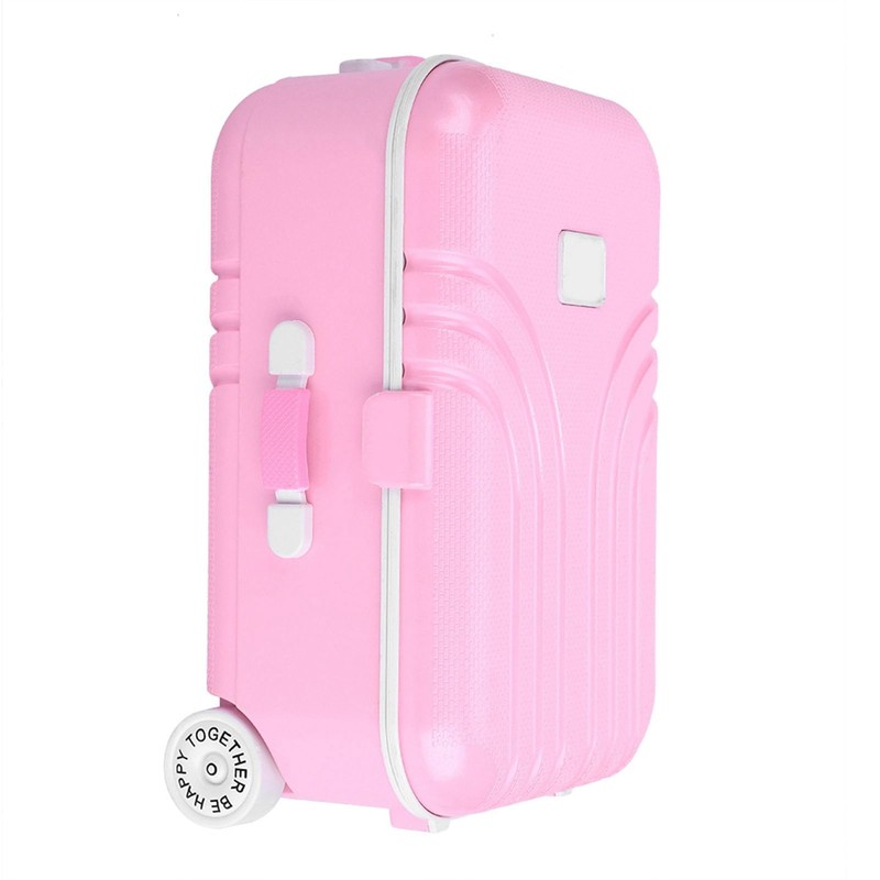 Ailgely Baby Suitcase Toy Cute Plastic Rolling Suitcase Mini Luggage