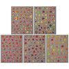 IDDFEVE Embossed Fall Nail Art Stickers, 5D Thanksgiving Day Nail