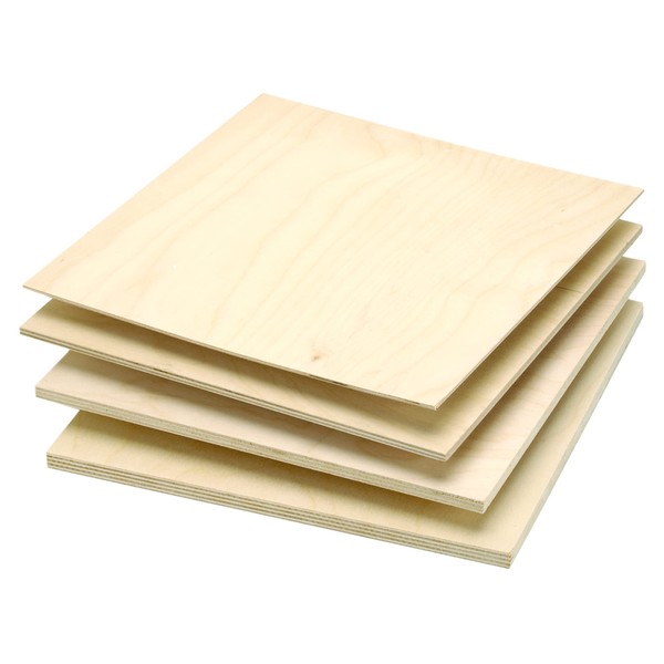 Woodcraft Baltic Birch Plywood 9mm - 3/8" x 12" x 12" 1-Piece