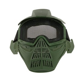 LEJUNJIE Tactical Steel Mesh Mask Breathable Safety Full Face Protection Mask for Tactical CS Field Airsoft Paintball Mask