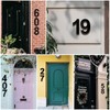 10 Inch House Numbers, Stainless Steel Modern House House Numbers