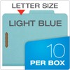 Pendaflex Classification Folders, 2 Dividers, 2" Fasteners, Letter Size, Blue,