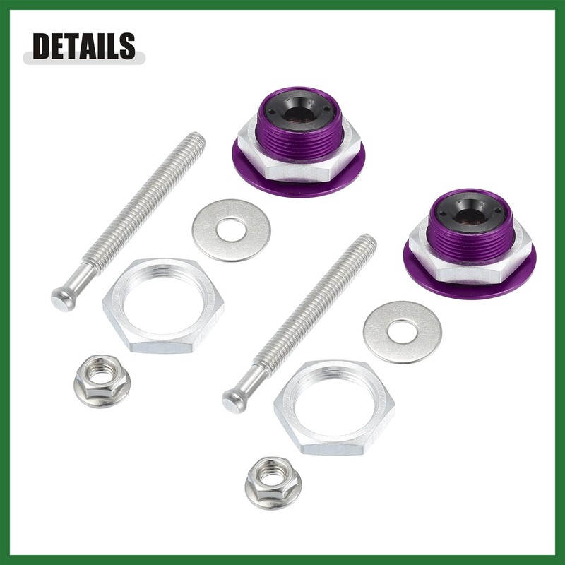 Motoforti Purple Bumper Release Lock Latch Hood Lock Push Button