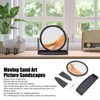 Moving Sand Art Picture Sandscape in Motion Round Glass 3D