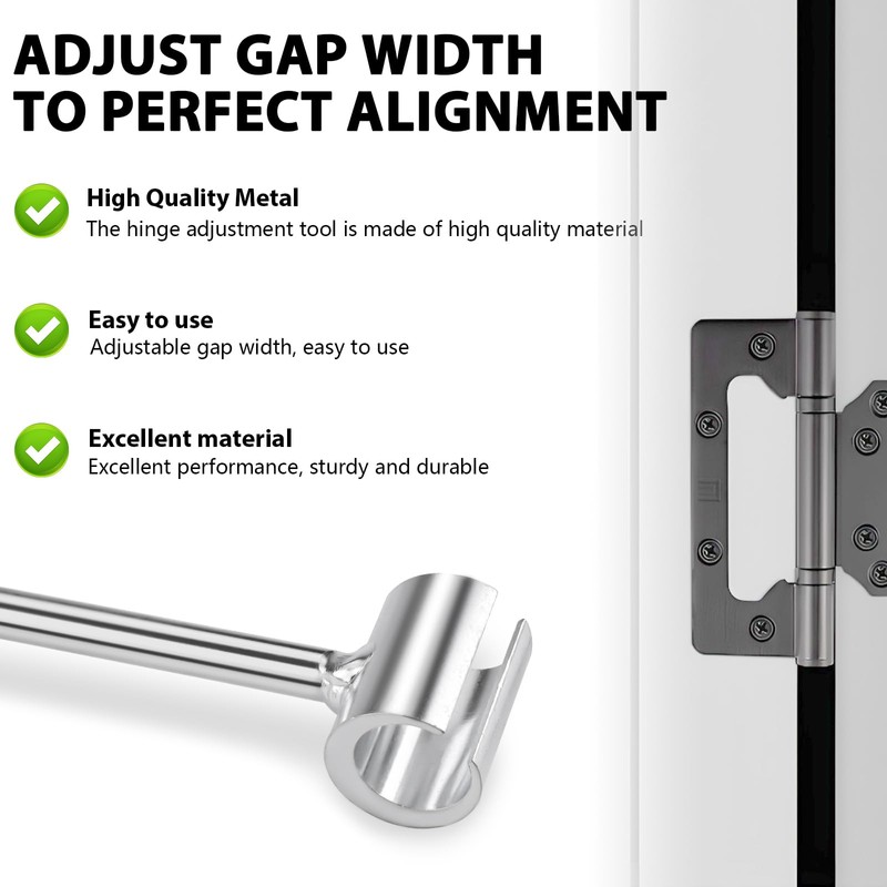 Hinge Wrench, Double Head Hinge Adjustment Tool, 23-25mm Maintenance Tools,
