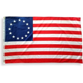 Betsy Ross US Flag 3x5 ft 13 Stars 1776 Colonial Historical American USA Banner