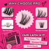 Lash Extension Kit Lash Clusters Kit with 168 Pcs Individual
