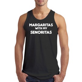 Margaritas with My Senoritas - Men’s Soft Tank Top – Comfortable Everyday Fit CP05 Black