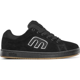 Etnies Callicut – Heritage Skate Style, Puffy Look, 90's Chunky Vibe, Reinforced Cupsole, Cushioned Feel, Everyday Sneakers - Black/White - 9.5