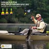 QualyQualy 4PCS Lighted Slip Bobbers Fishing Floats Glow in The