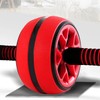 Abdominal Wheel Roller Trainer Fitness Equipment - Color: Red And
