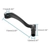 GOOFIT Black Aluminium Alloy Gear Lever Gear Lever Foldable Foot