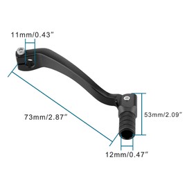 GOOFIT Black Aluminium Alloy Gear Lever Gear Lever Foldable Foot Shifter Replacement for T6 K6 NC250 NC Engine 250 250cc ATV Quad Dirbike