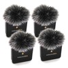KETENG 4pcs Furry Microphone Windscreen Compatible with RODE Wireless GO