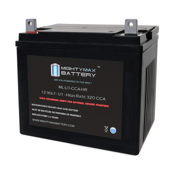 Mighty Max Battery ML-U1-CCAHR 12V 320CCA Battery for Cub Cadet