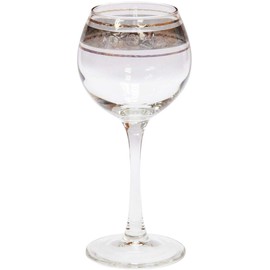 Crystal Goose 7.1-Once Wine Glasses, Goblet Stemmed Crystalware Set, Red White Wine Glassware, Wedding Anniversary Birthday Gift, Set of 6