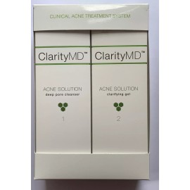 CLARITY MD CLINICAL ACNE TREATMENT SYSTEM ACNE SOLUTION 1 & 2 NEW IN BOX