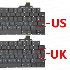 New A2941 Keyboard(US Layout) with Flex Cable Replacement for MacBook Air Retina 15.3'' M2 A2941 2023 Year EMC 8301 Laptop Keyboard