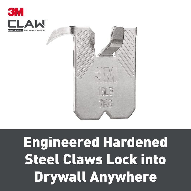 3M CLAW 3M Claw Plasterboard Picture Hanging Wall Hooks For