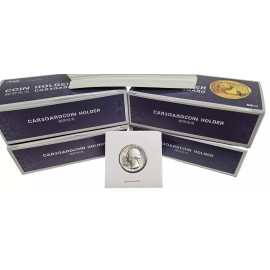 200 Quarter 2x2 Premium Cardboard Coin Holders 25 Cent Paper Mylar Flip Storage