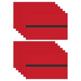 M METERXITY 12-Pack Double Color Laser Engraving Blanks 7x11 Inch,1.3mm Thick ABS Plastic Sheet Engraved Material for Name Plate/Yard Signs/Laser Cutting/DIY Carving/Craft[Red/Black]